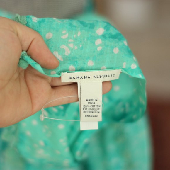 BANANA REPUBLIC Green Splotchy Wrap or Scarf - Picture 3 of 3